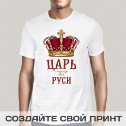 Прикольная футболка с принтом *Царь и надежда всея Руси*