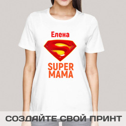 Именная футболка *Супер Мама*