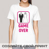 Футболка *Game Over* женская