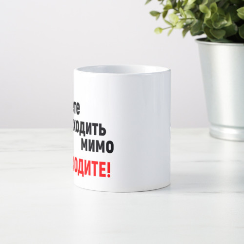 Кружка *Если будете проходить мимо, проходите!*