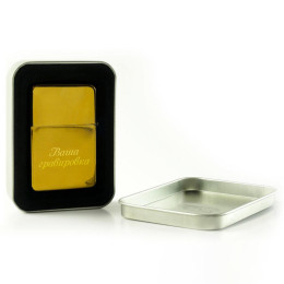 Зажигалка "Gold" с гравировкой