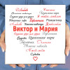 Настольное панно «Вместе навсегда» (керамика)