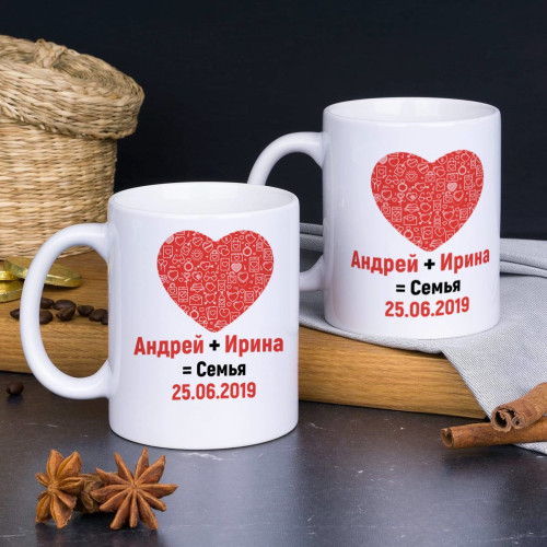 Набор кружек «Рождение семьи»