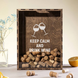 Копилка для пробок "Keep calm"