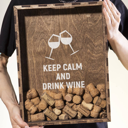 Копилка для пробок "Keep calm"