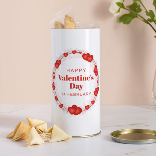 Печенье с предсказаниями в тубусе " Happy Valentine's Day"