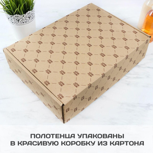 Комплект полотенец с вышивкой "Крёстные" (белые)