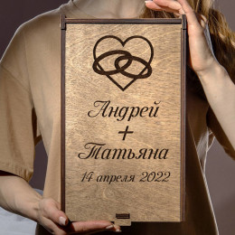 Набор фужеров Golden Heart "Свадебный"