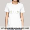 Прикольная футболка с принтом "Ромашки"