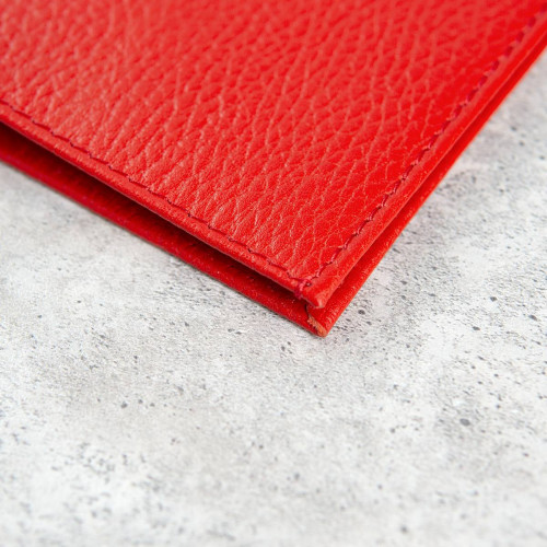 Обложка для паспорта Red натуральная кожа с вашим нанесением