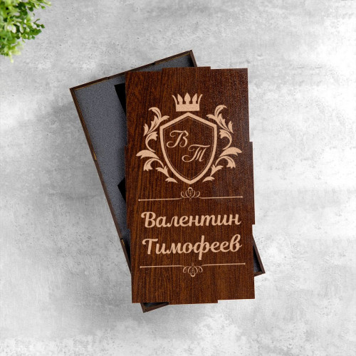 Именной штоф "Президент" в подарочном футляре с гравировкой