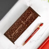 Именная ручка-стилус "Альфа" (красная) в футляре-подставке с гравировкой "С праздником 8 марта!"