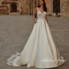 Lakshmigown атласное свадебное платье, пляжное лето 2025, Vestidos, элегантные длинные свадебные платья, кружевные аппликации по индивидуальному заказу