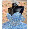 Блестящее вечернее платье 15 Quinceanera, бальное платье, роскошное 15-летнее платье, торжественное платье для 15-летней вечеринки по индивидуальному заказу