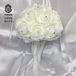 Жемчужные струны Свадебный букет Креативный новый дизайн западные свадебные товары букет бутонов