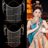 Аксессуары для волос в старинном стиле Hanfu Veil Женская подвесная занавеска для лица с кисточкой для ушей китайские аксессуары для танцев и представлений