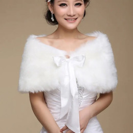 Меховая шаль, свадебная накидка для торжественного платья, Cheongsam, верхняя одежда для женатых, свадебная накидка, осенне-зимняя куртка, болеро