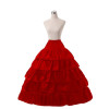 Stock 5 Couches Noir Rouge Jupon Avec Des Volants Robe De Bal 4 обруча Crinoline Pour Les Robes De Mariage Jupon Mariage