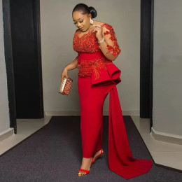 Сексуальные черные прозрачные вечерние платья Aso Ebi, блестящие вышитые бисером платья с длинным рукавом для выпускного вечера, сексуальное вечернее платье-Русалка с разрезом