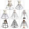 Нижняя юбка Crinoline, Нижняя юбка, клетка, 2/3/4/5 обручи для женщин и девушек, свадебное платье, винтажное бальное платье, короткая длинная обруч, юбка