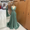 ROSES Tank Элегантное сексуальное платье для выпускного вечера с v-образным вырезом и блестками Платья знаменитостей Мягкое шифоновое платье для особых случаев robe de bal Индивидуальные