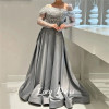 Lucy Grey Products Блестящая ткань Вечернее платье Вечерние атласные платья Gala Robe De Soiree Femmes Вечерние платья по индивидуальному заказу