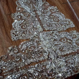 Светящаяся фата с бриллиантами и блестками, ширина 3 метра, свадебные аксессуары, настоящая с расческой для волос, роскошная фата, фата на заказ