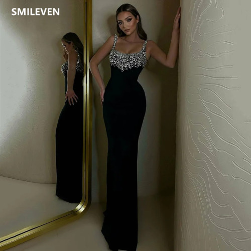 Smileven Русалка Кружева Аппликация Вечерние платья Спагетти на бретельках с открытой спиной Пром платья Милая Вечернее платье по индивидуальному заказу 2025