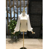 Шифоновые пятна, висячие шеи, длинные рукава, бретельки на шее, свадебное платье, рукава, свадебный аксессуар, съемные пышные съемные перчатки