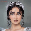 YouLaPan хрустальный свадебный головной убор сплав лист повязка на голову для невесты Свадебные аксессуары для волос Принцесса искусственный головной убор HP272
