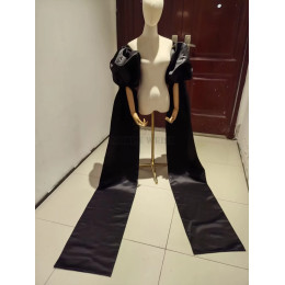 Атласный отдельный рукав с длинным рукавом для невесты, свадебной вечеринки, покрытая рука, модель для фотографии, одна пара, съемный рукав с отдельным рукавом