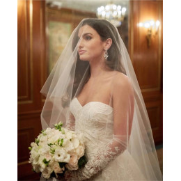 Фата-румяна Женская одноуровневая, 300 см, см