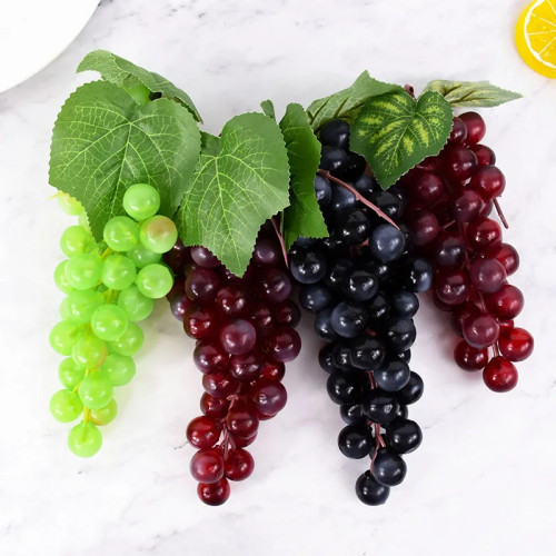 36/60 головок подвесные искусственные виноград DIY пластиковые поддельные фрукты для дома и сада искусственные фрукты свадебный фестиваль вечерние украшения