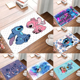MINISO Disney Stitch Print Приветственный коврик Нескользящий моющийся в машине дверной коврик для гостиной, спальни, декор, кухонный напольный коврик