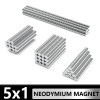 Суперсильный круглый магнит 5X1 мм Мощные магниты для холодильника, DIY, здания, научных, поделок, обучения и офисных магнитов