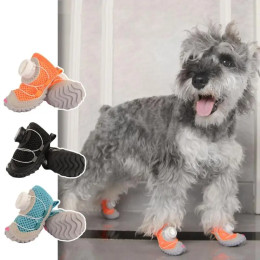 1PAIR NONSLIP DOG BOOT Offerice Puppies Shoes Soft Soles Dog Paw Protectors Y5GB