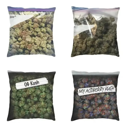 Acidberry Kush Weed фиолетовый дымка Cannabis дизайн наволочка 45x45 см для дивана цветочная конопля марихуана наволочка мягкая наволочка