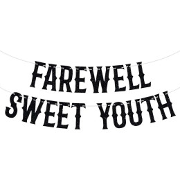 Баннер Farewell Sweeet Youth, похоронный баннер, подходит для детей 20, 30, 40, 50 лет, украшения для дня рождения от смерти до моей молодости