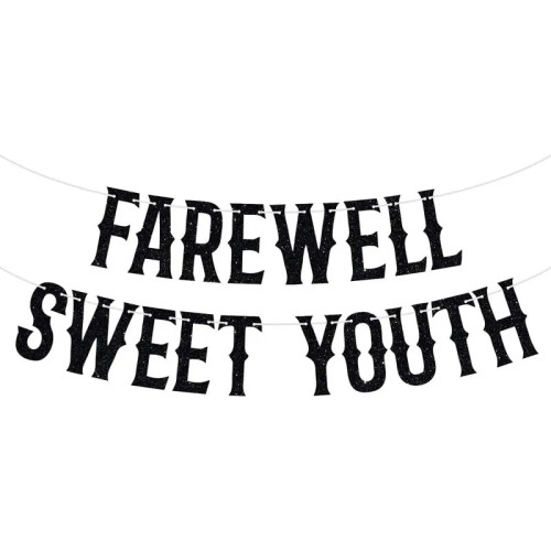 Баннер Farewell Sweeet Youth, похоронный баннер, подходит для детей 20, 30, 40, 50 лет, украшения для дня рождения от смерти до моей молодости