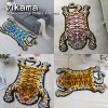 Ковер VIKAMA Wild Staring Tiger, плюшевый ковер для детских спален и игровых комнат на тему джунглей, нескользящая напольная работа