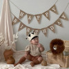 Гирлянда из 13 флажков"Happy Birthday"