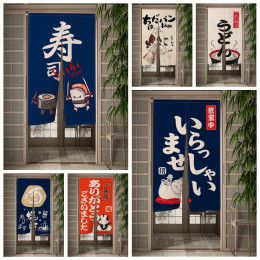Японские Дверные Шторы Izakaya для суши, столовой, разделительные шторы, кухонные художественные дверные занавески, Декор, полуподвесные занавески