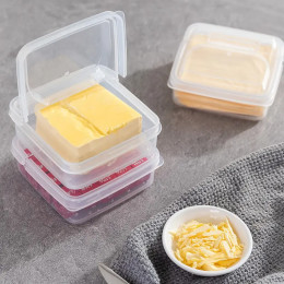 Прозрачный контейнер с крышкой для хранения продуктов, пищевой пластик, 10*10*4.5 см, 2 шт