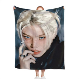 Hot-KPOP-Like-Stray-K-K-Детское модное одеяло с принтом, плюшевое пушистое фланелевое мягкое одеяло для дивана, дивана и кровати