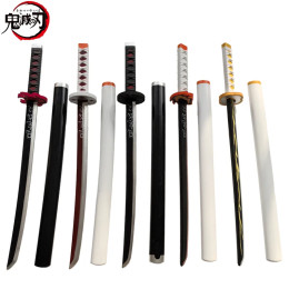 1:1 игрушка для косплея меч Demon Slayer Katana Sword оружие Zenitsu Muichirou Mitsuri оригинальное безопасное резиновое оружие 72 см