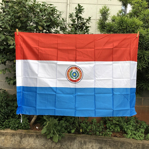 Женский флаг, парагвайский флаг, 90x150 см, полиэстер, подвесной парагвайский национальный флаг, внутренний и наружный фонарь