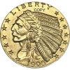 Соединенные Штаты Америки 1908 2,5 21⁄2 доллара США Liberty Eagle США Золото Латунь Металл Копия Памятная монета Коллекционные монеты
