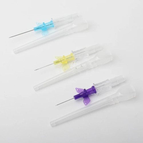 Одноразовый катетер внутривенной инъекции IV Cannula с крылом 22 г 24 г 26 г для домашних животных собак кошек ветеринарные поставщики