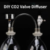 DIY CO2 клапан диффузор поставки аквариума аквариум вода трава самодельный генератор углекислого газа комплект с устройством потока воздуха под давлением