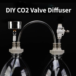DIY CO2 клапан диффузор поставки аквариума аквариум вода трава самодельный генератор углекислого газа комплект с устройством потока воздуха под давлением